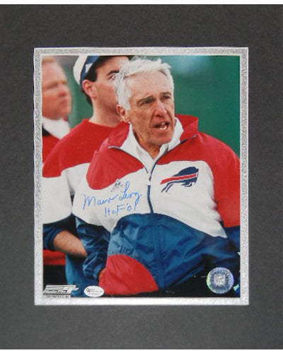 Marv Levy Matted Signed Autographed 8x10