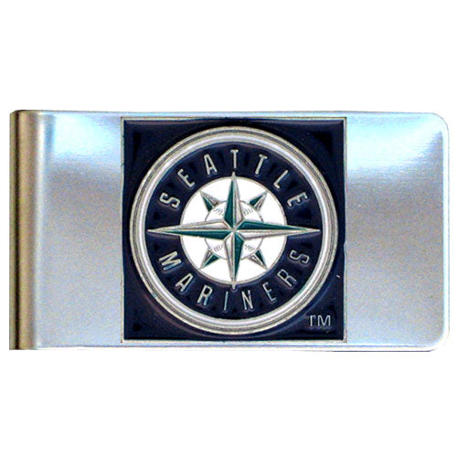 Seattle Mariners Stainless Steel Money Clip