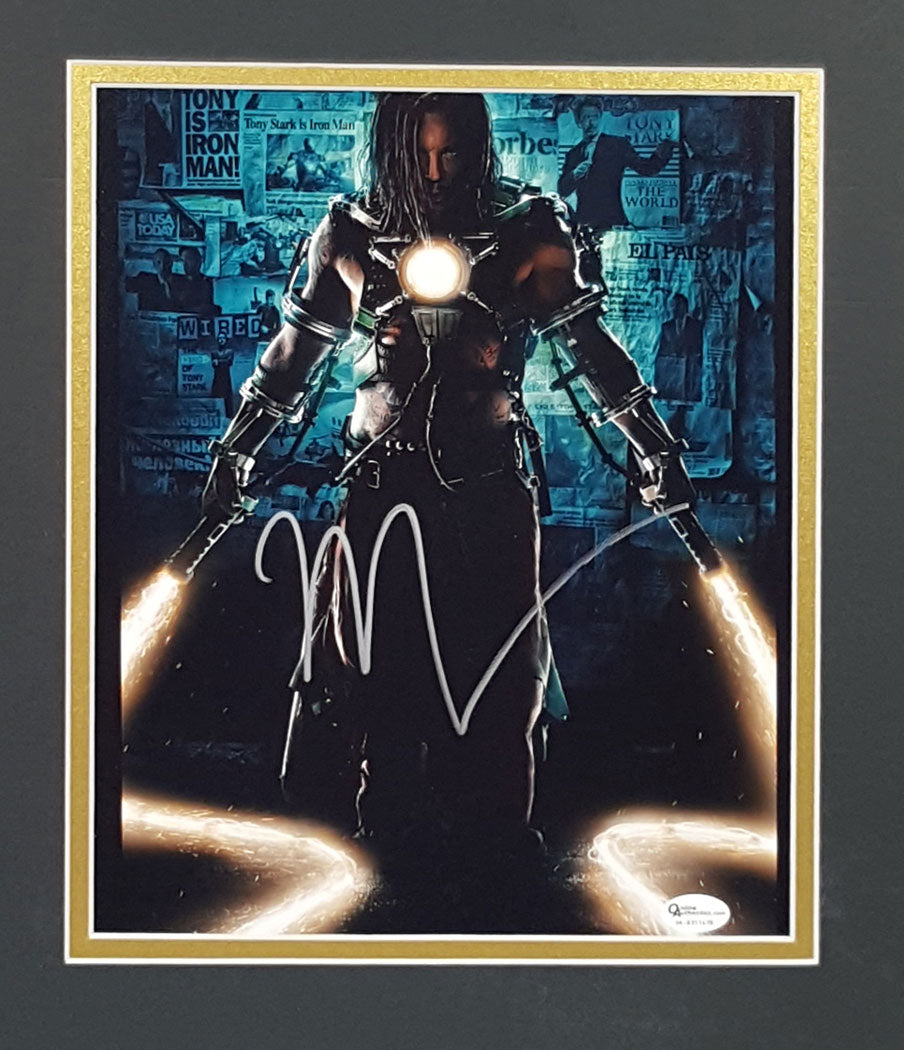 Mickey Rourke Signed Autographed 8x10 as Whiplash in Iron Man 2 Matted