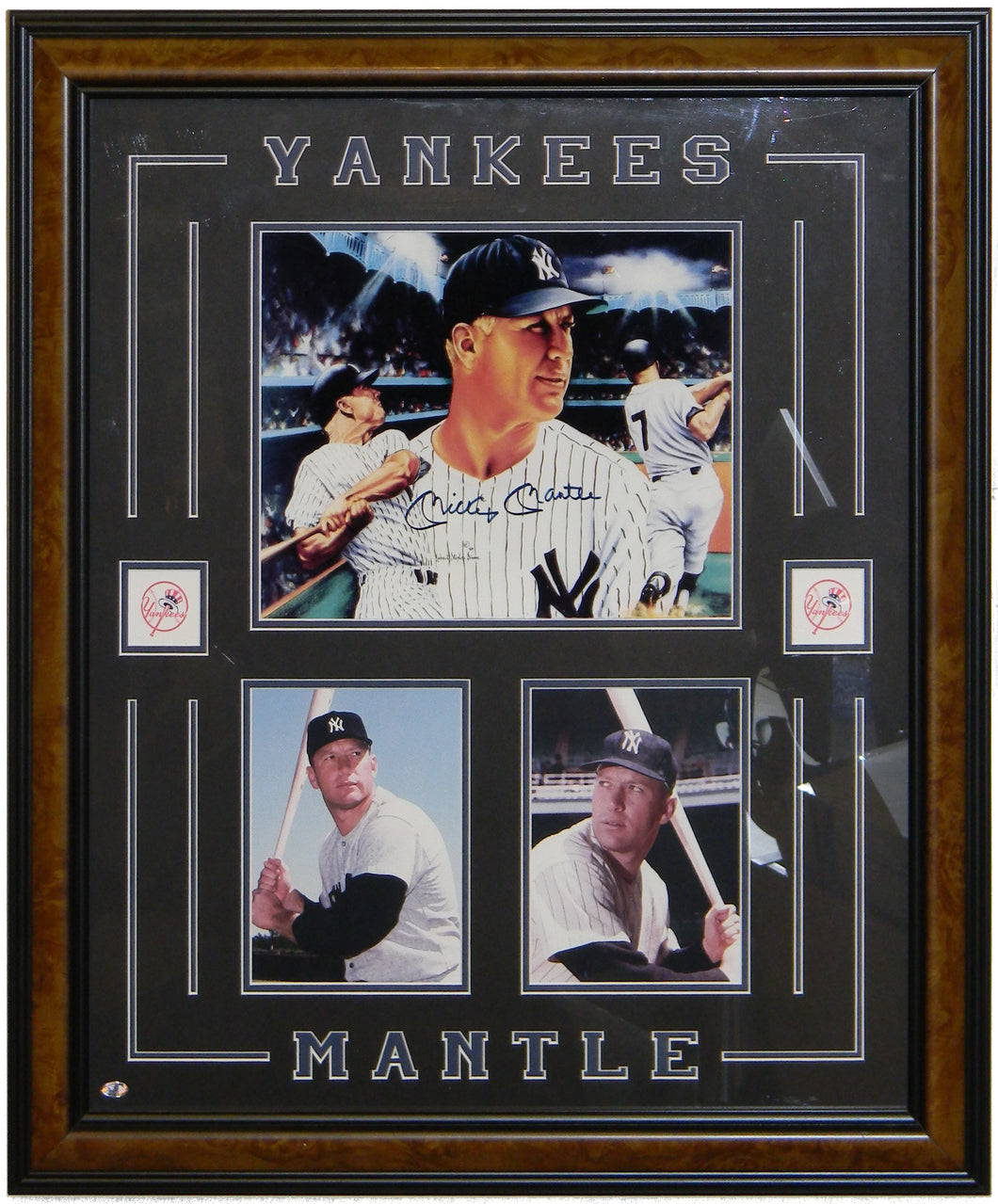 Mickey Mantle Signed Autographed 16x20 Lithograph Framed
