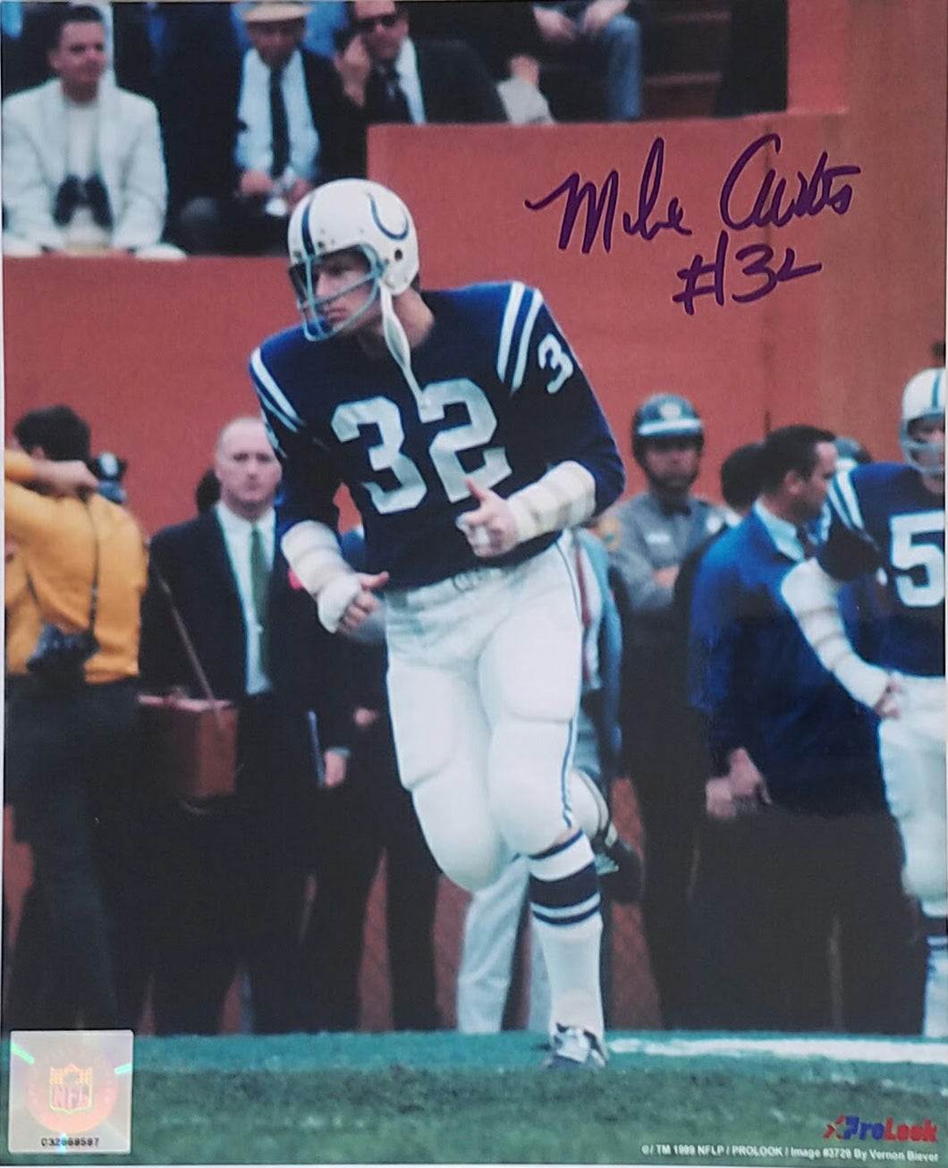 Mike Curtis  Signed Autographed 8x10