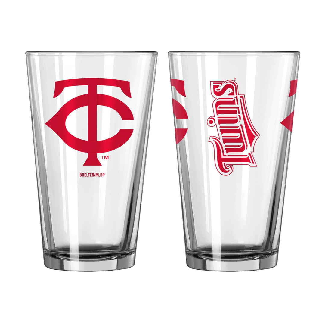 Minnesota Twins 16 Oz. Gameday Pint Glasses Set