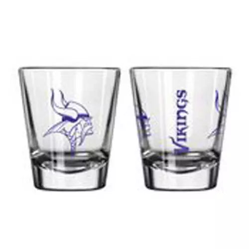 Minnesota Vikings Gameday Shot Glasses 2oz. 2-Pack