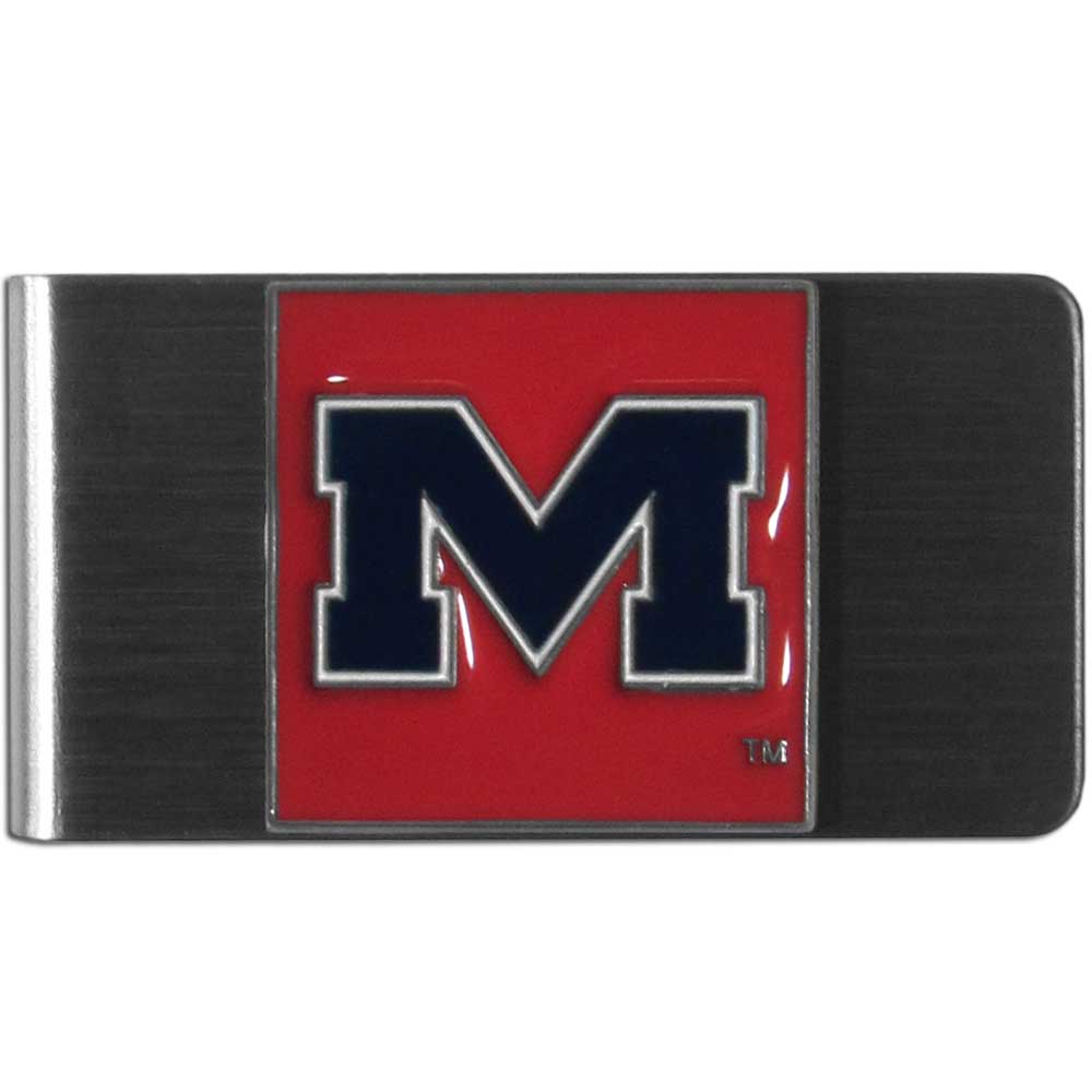 Mississippi Ole Miss Rebels Stainless Steel Money Clip