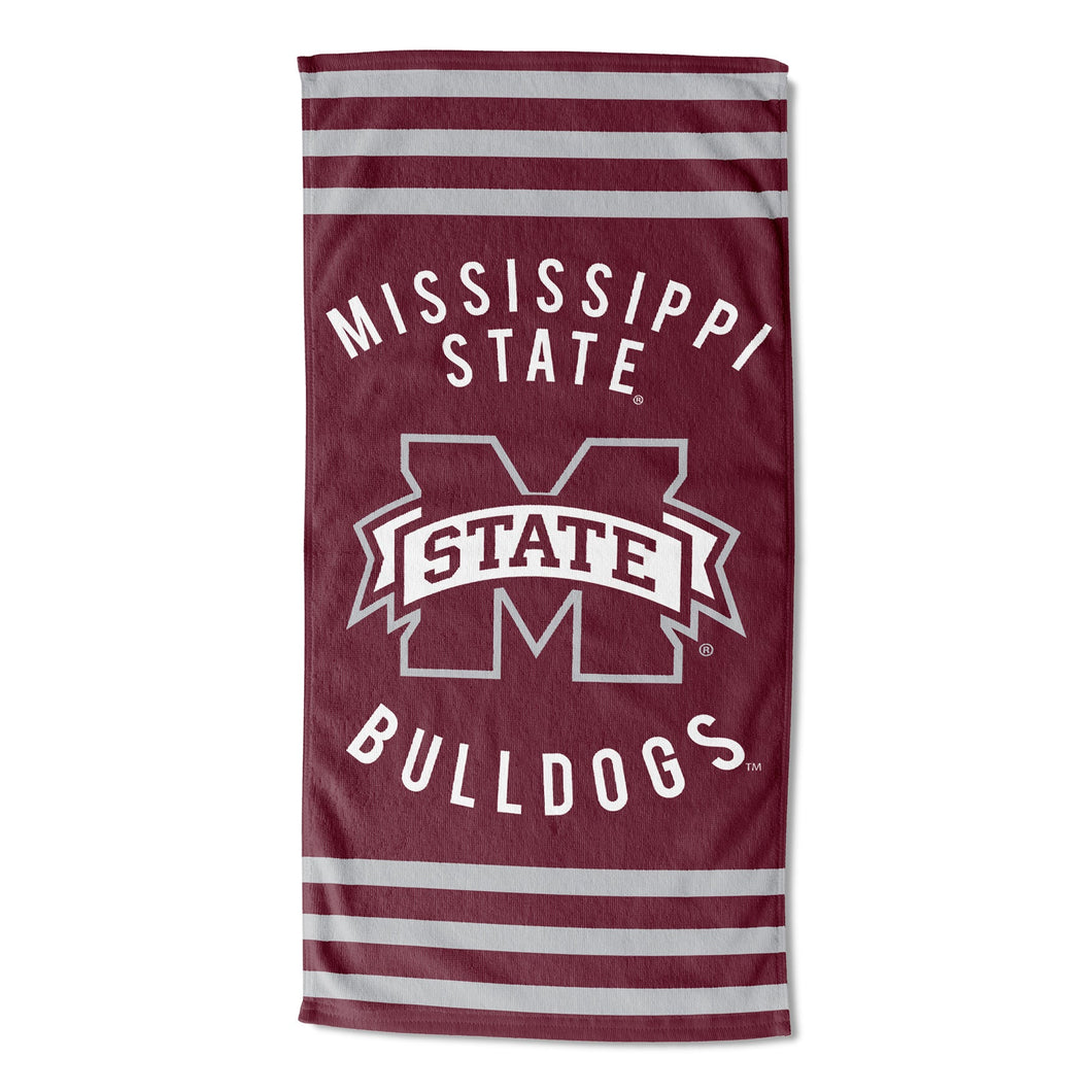 Mississippi State Stripes Beach Towels