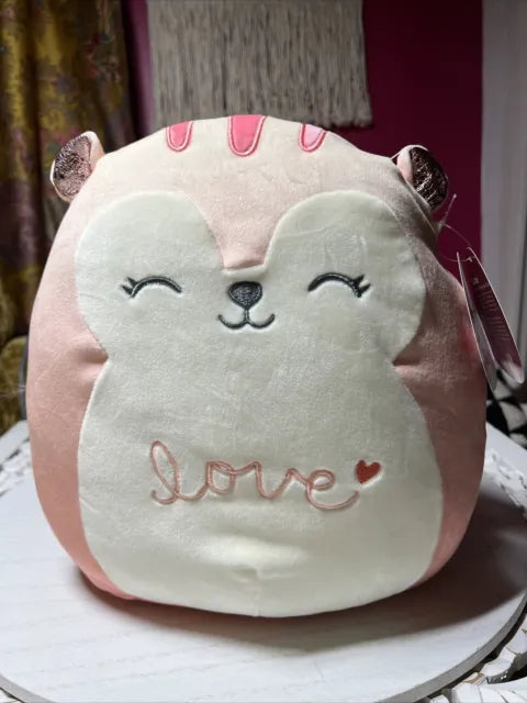 Squishmallows Lane the Squirrel with Love on Her Belly 11