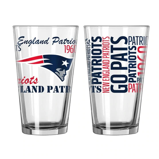 New England Patriots 16 Oz. Spirit Pint Glass