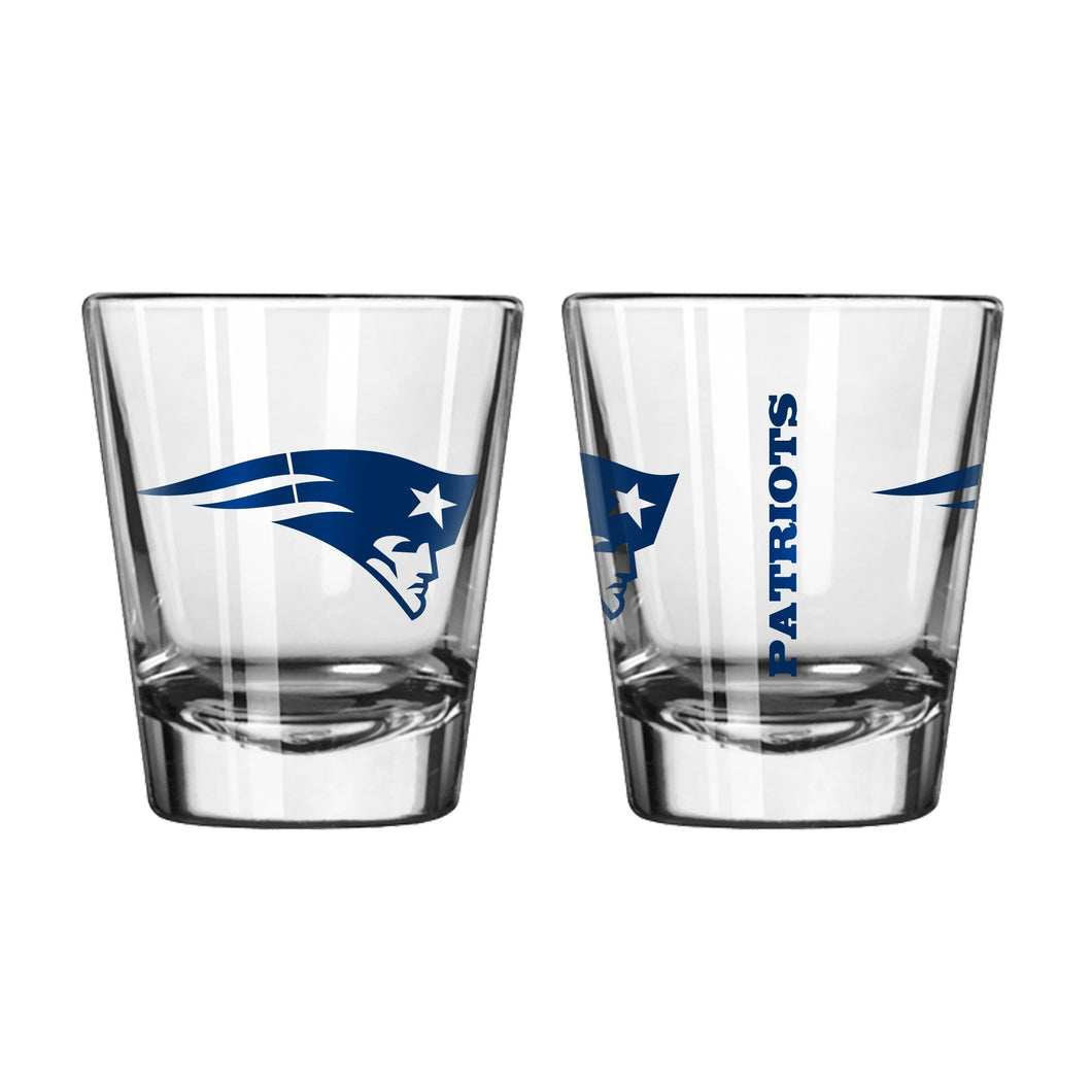 New England Patriots Gameday Shot Glasses 2oz. 2-Pack