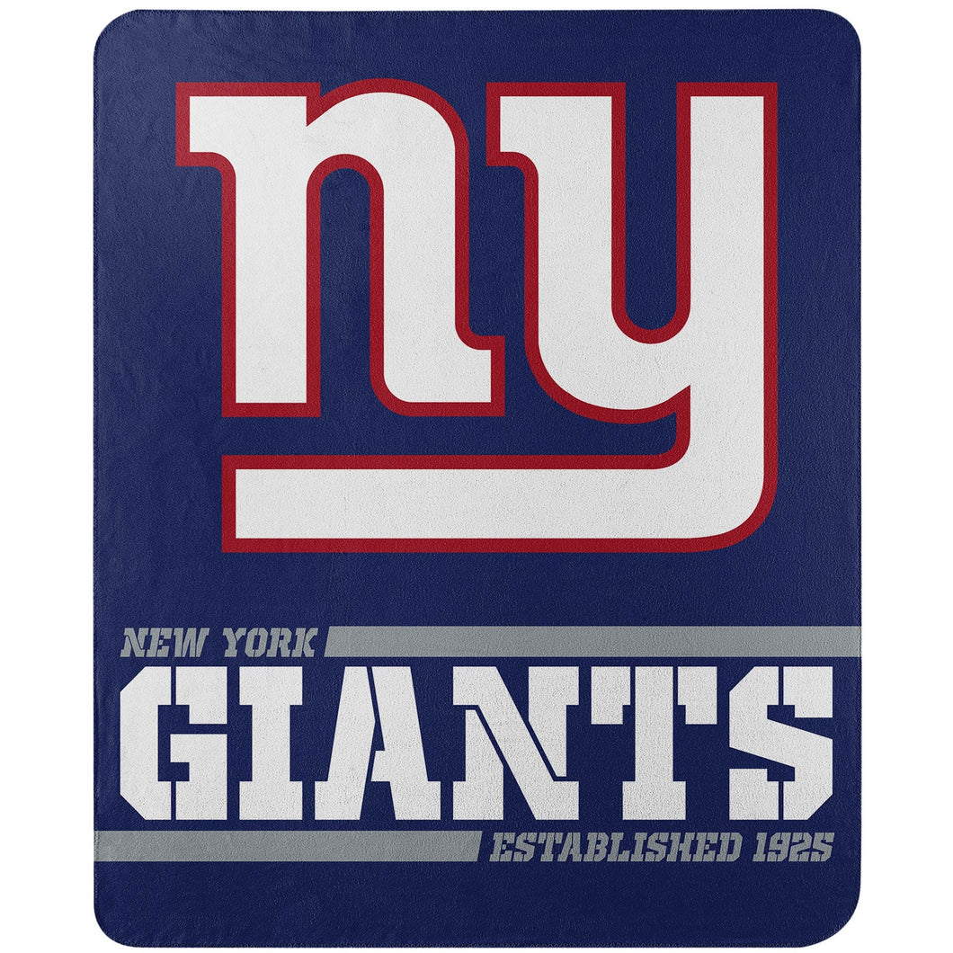 New York Giants Split Wide Fleece Blanket