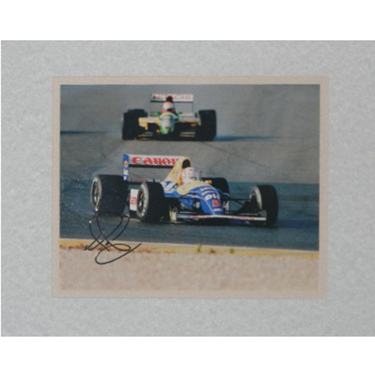 Nigel Mansell Signed Autographed 8x10 Matted