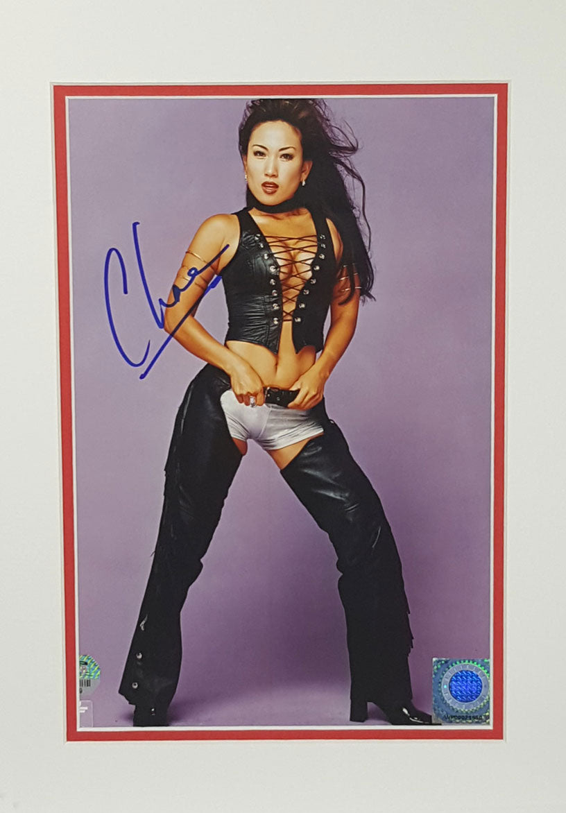 Nitro Girl Chase Signed Autographed 8x10 Matted WCW