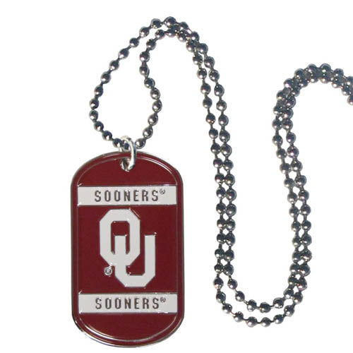 Oklahoma Sooners Dog Tags Necklace