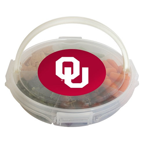 Oklahoma Sooners Food Caddy with Lid