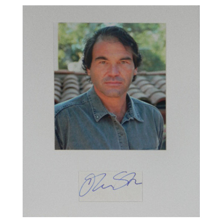 Oliver Stone Matted Cut with 8x10