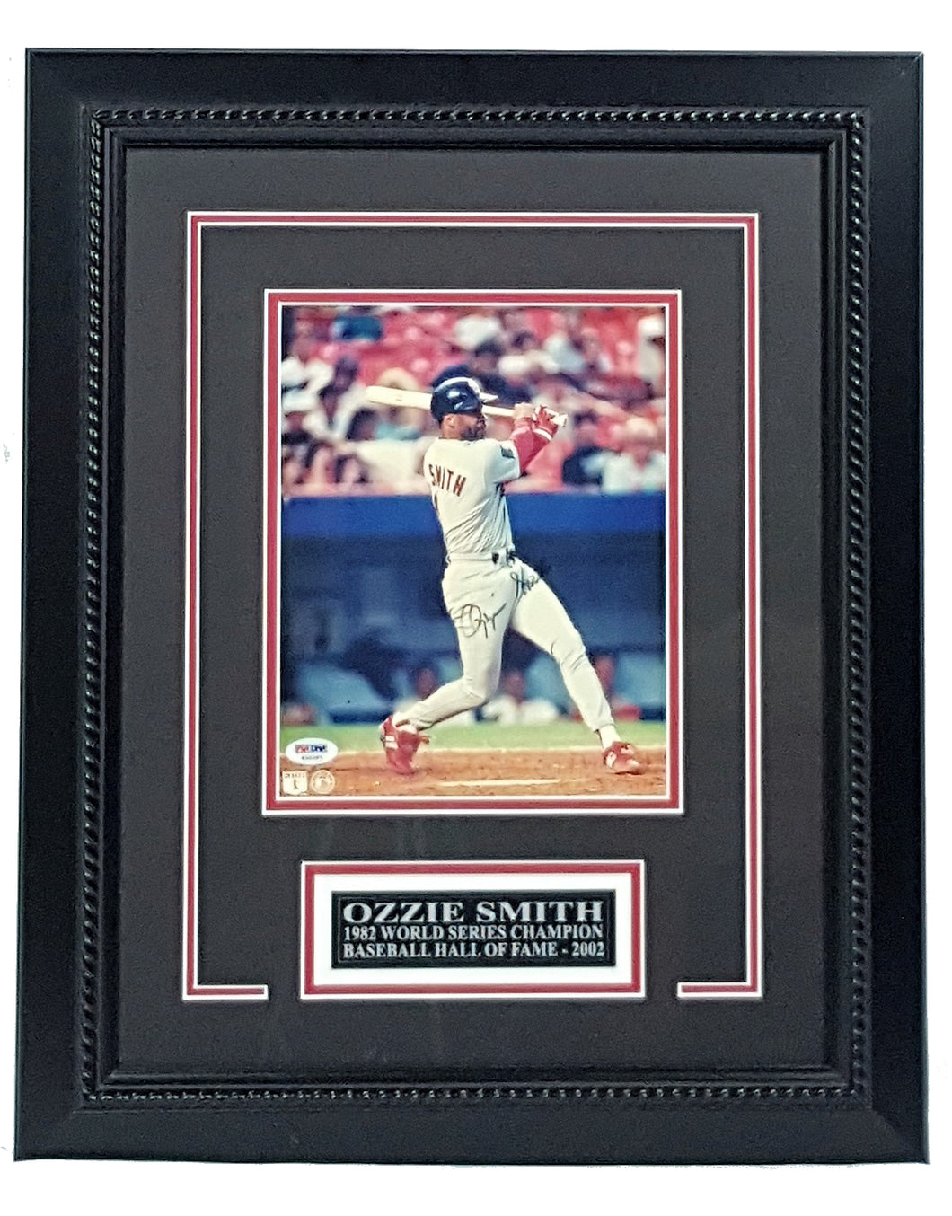 Ozzie Smith Signed Autographed 8x10 Framed