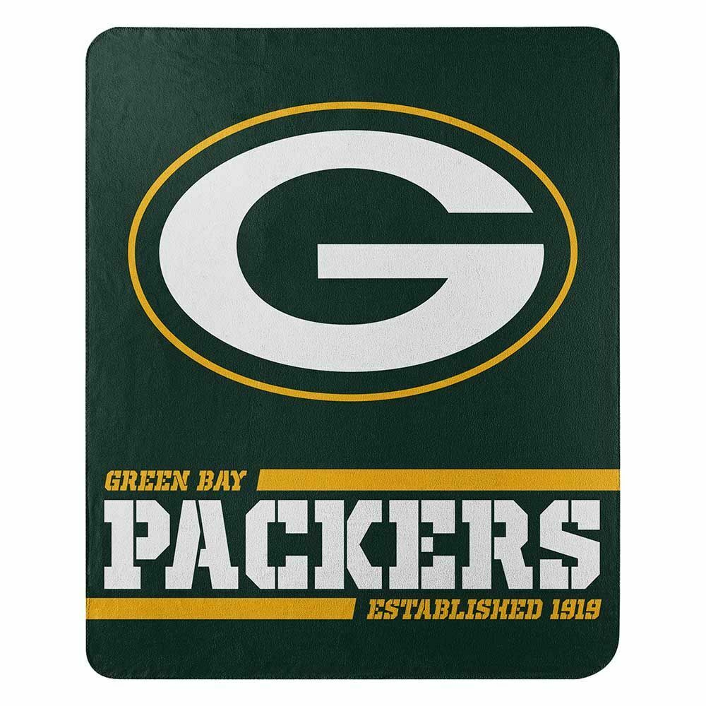 Green Bay Packers NFL Split Wide Fleece Blanket 50