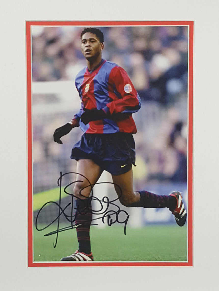 Patrick Kluivert Signed Autographed 8x10 Matted