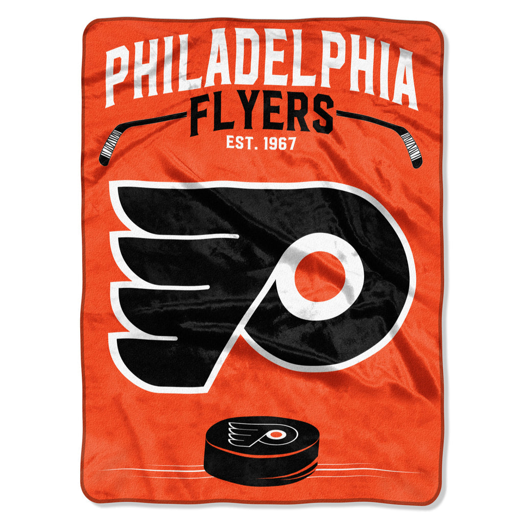 Philadelphia Flyers Inspired Raschel Throw Blanket 60x80