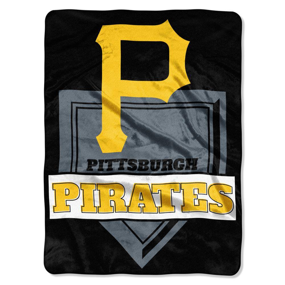 Pittsburgh Pirates Home Plate Raschel Throw Blanket 60