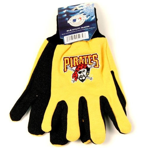 Pittsburgh Pirates Work Gloves - Yellow