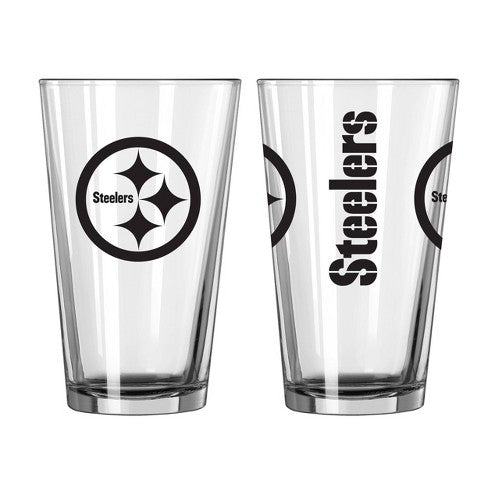 Pittsburgh Steelers 16 Oz. Gameday Pint Glasses Set