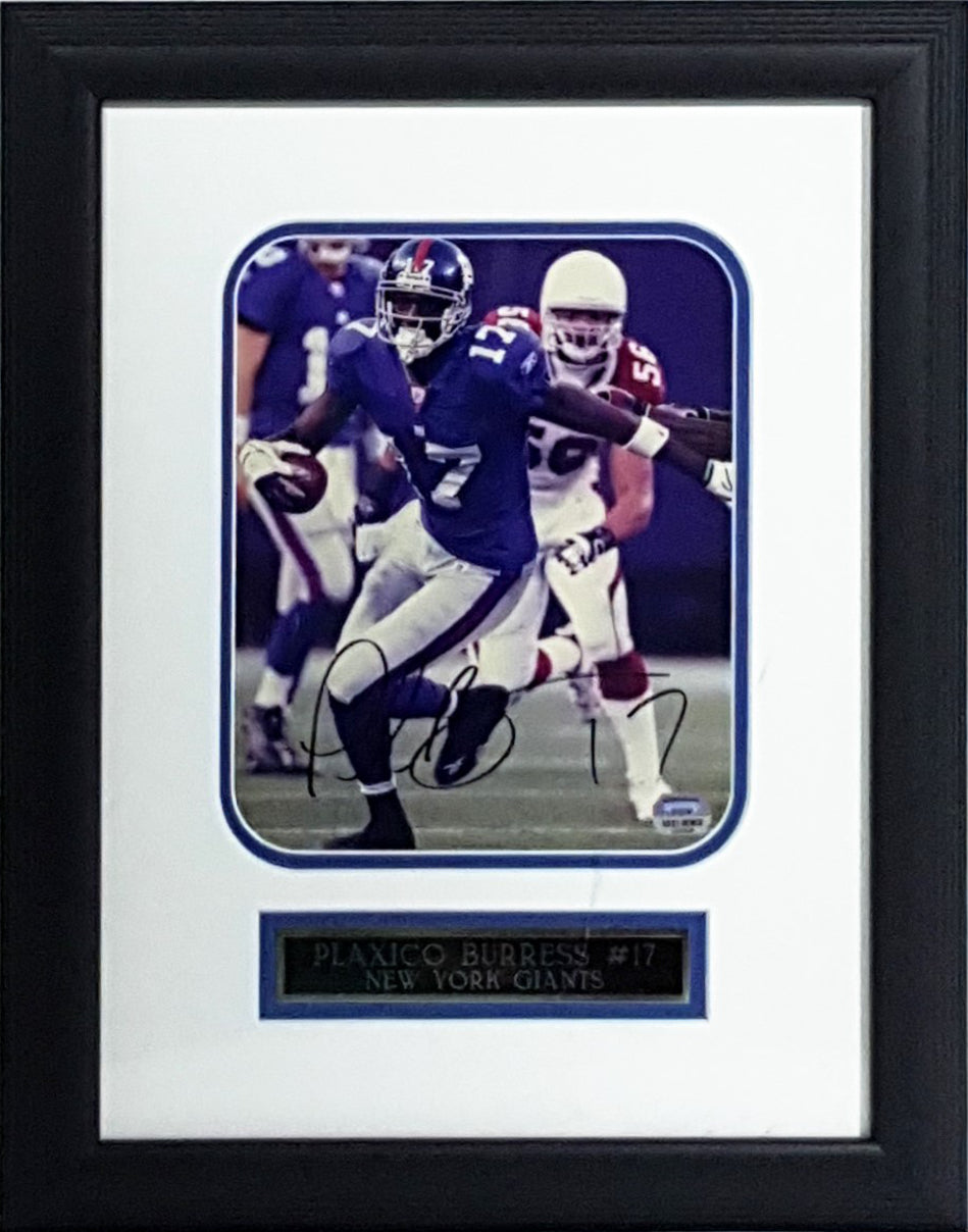 Plaxico Burress Signed Autographed 8x10 Framed