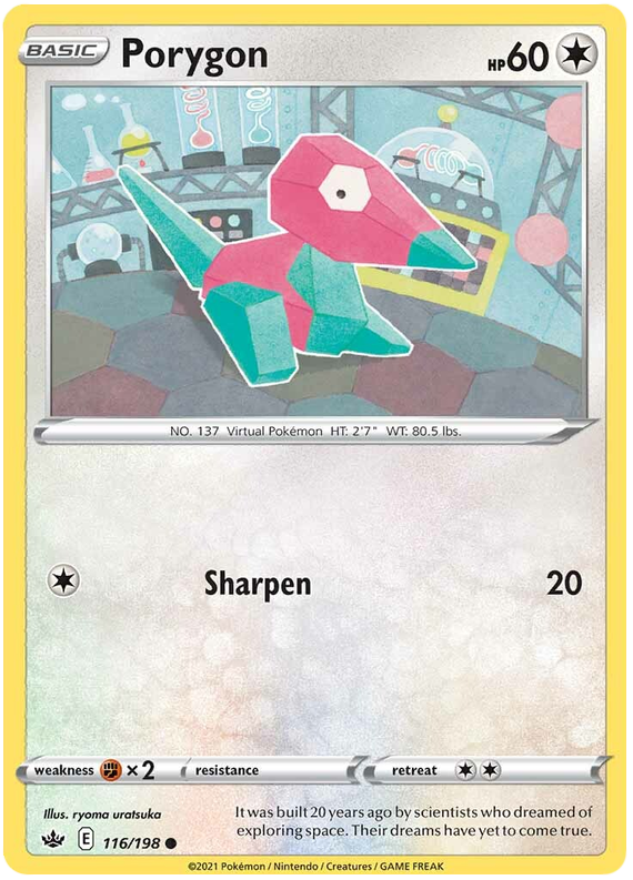 Sword and Shield Chilling Reign 116  Porygon