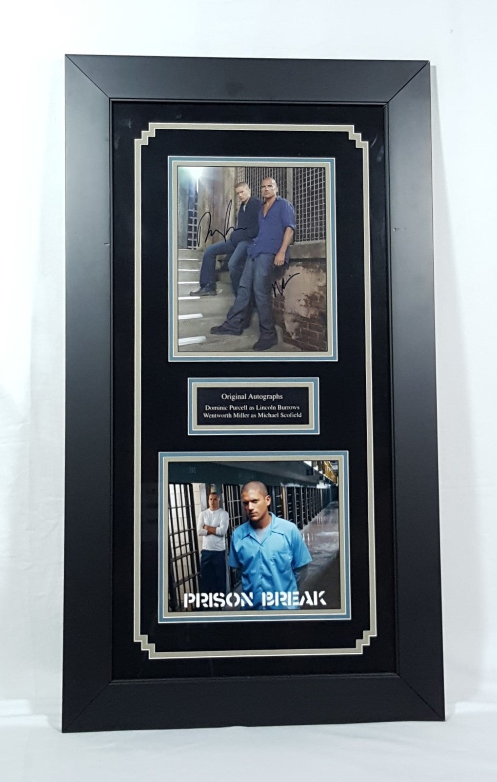 Prinson Break Dual Autograph Dominic Purcell & Wentworth Miller 8x10 Framed