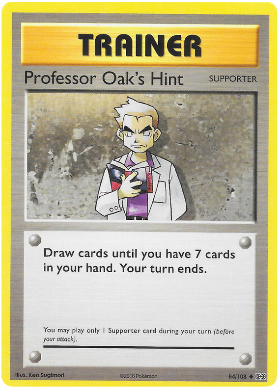 XY Evolutions 084  Professor Oak's Hint