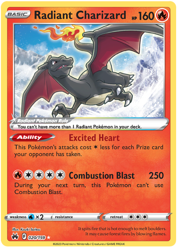 Sword and Shield Crown Zenith Radiant Charizard