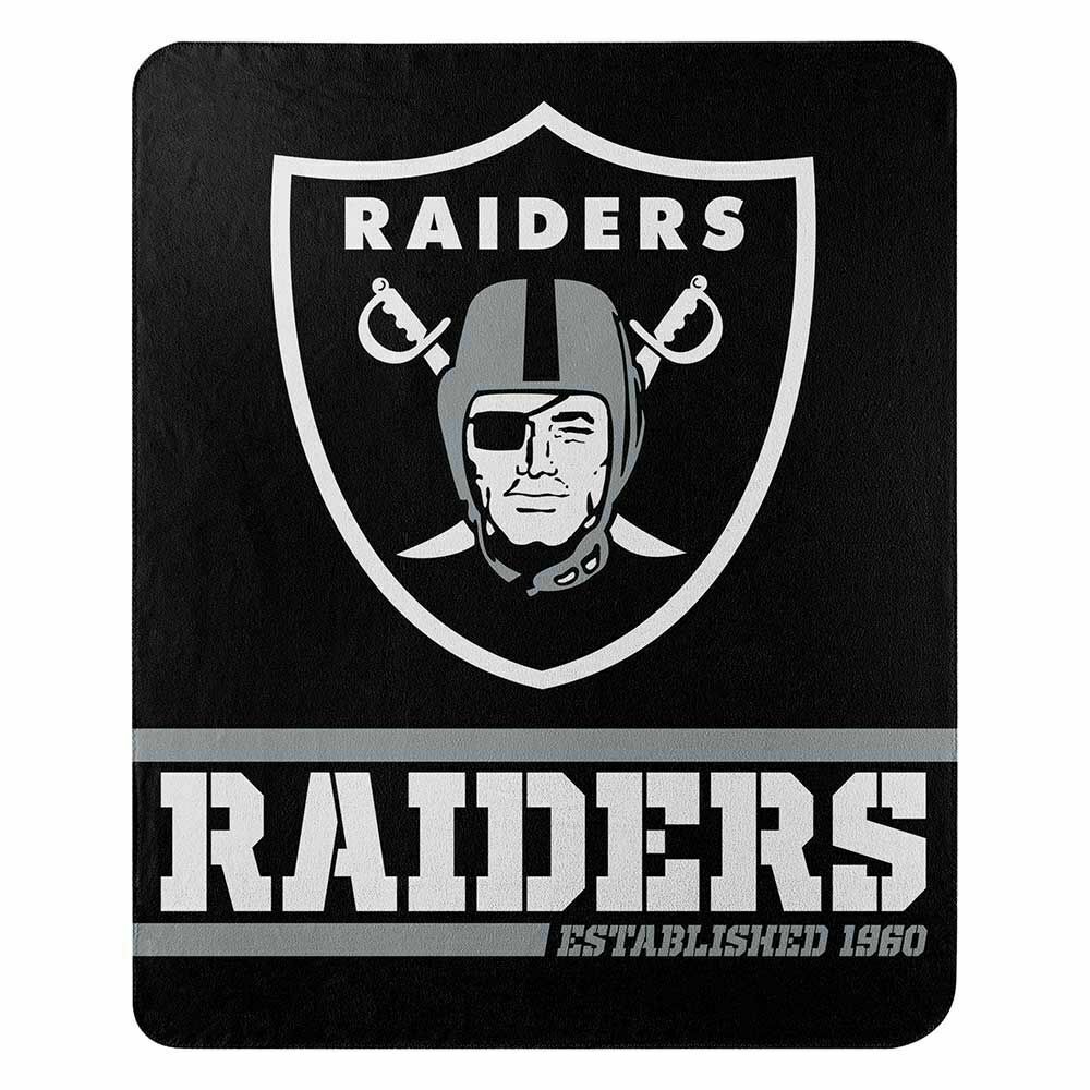 Las Vegas Raiders NFL Split Wide Fleece Blanket 50