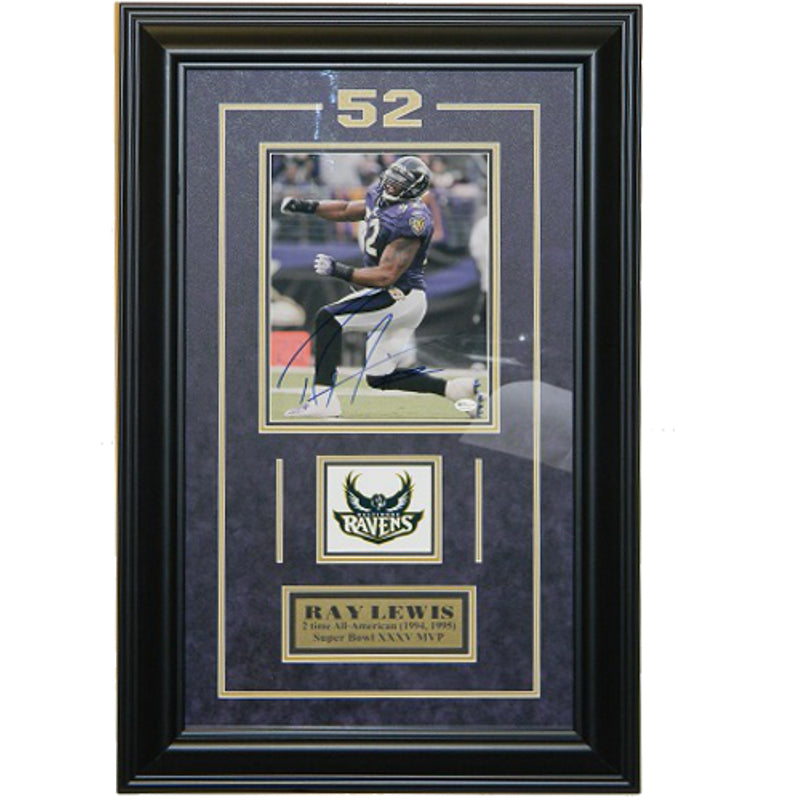 Ray Lewis Signed Autographed 8x10 Framed