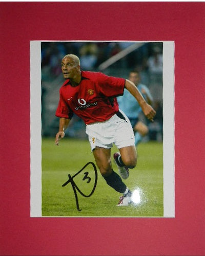 Rio Ferdinand Signed Autographed 8x10 Matted