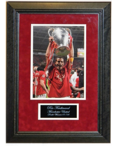 Rio Ferdinand Signed Autographed 8x10 Framed