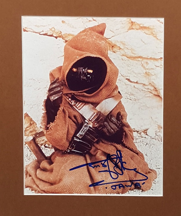 Rusty Goffe Star Wars Jawa Signed Autographed 8x10
