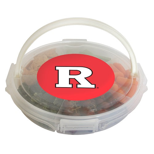 Rutgers Scarlet Knights Food Caddy with Lid