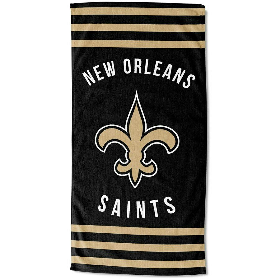New Orleans Saints Stripes Beach Towel 30