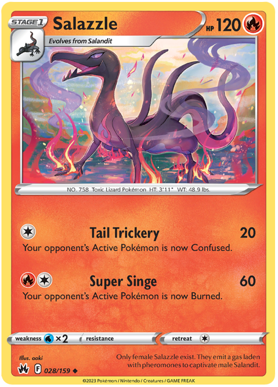 Sword and Shield Crown Zenith Salazzle