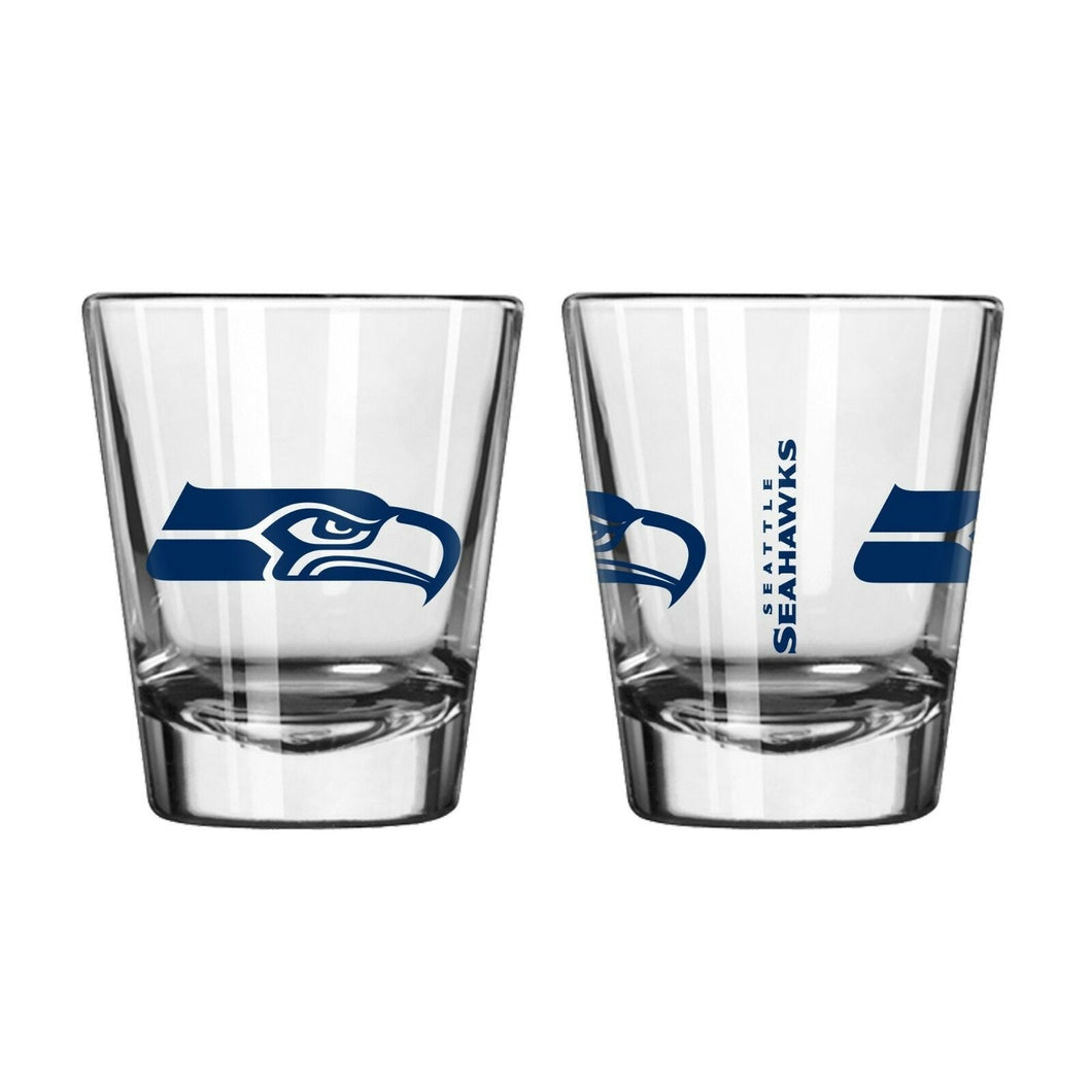 Seattle Seahawks Gameday Shot Glasses 2oz. 2-Pack