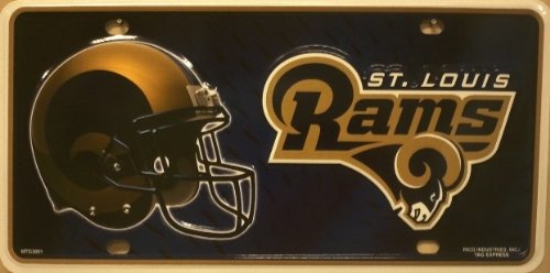 St. Louis Rams Embossed Metal Novelty License Plate | The Northwest ...