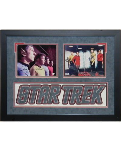 Star Trek Original Cast Framed Signed Autographed 8x10