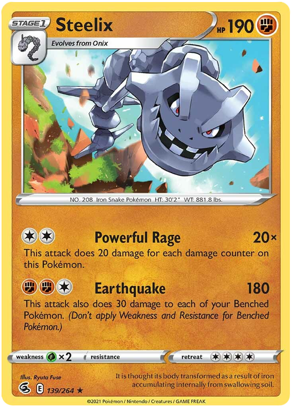 Sword and Shield Fusion Strike 139  Steelix