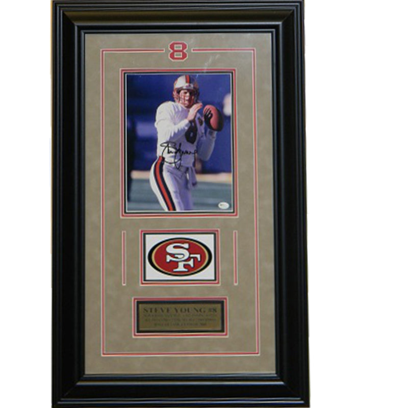 Steve Young Signed Autographed 8x10 Framed