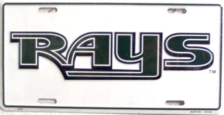 Tampa Bay Rays License Plate - Throwback