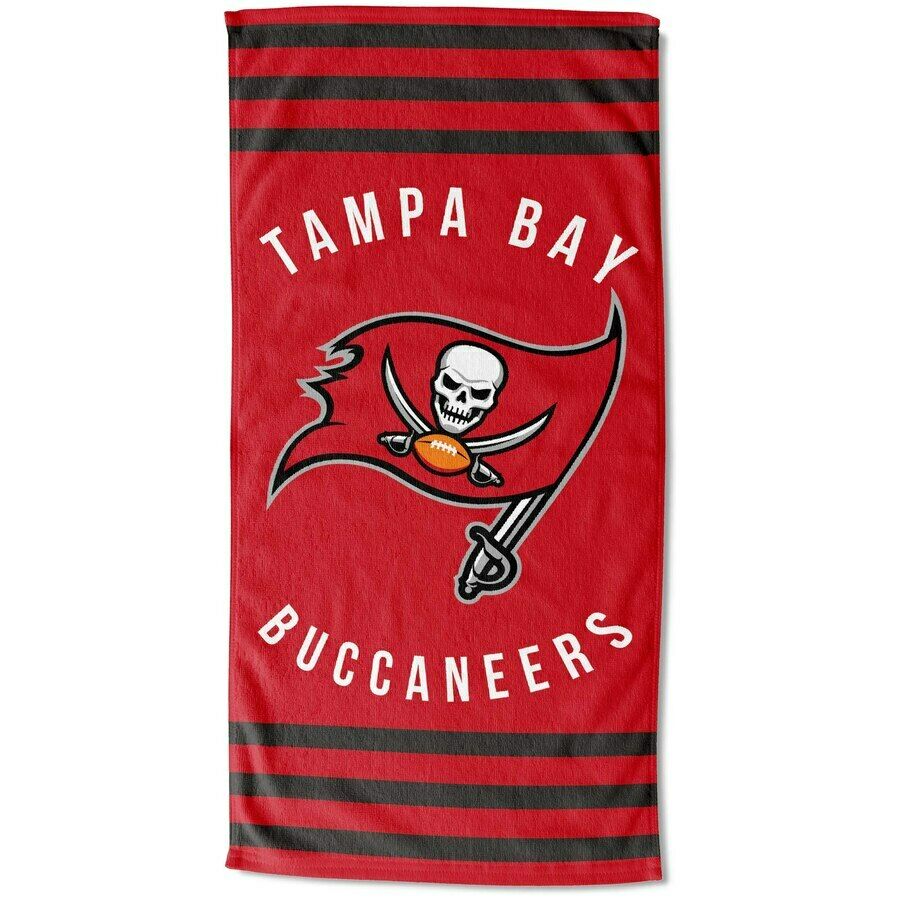 Tampa Bay Buccaneers Stripes Beach Towel 30