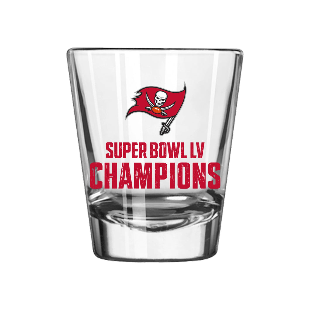 Tampa Bay Buccaneers Super Bowl LV Champion Shot Glass 2 Oz.