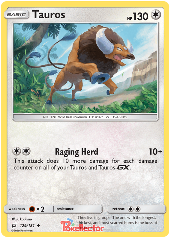 Sun and Moon Team Up 129  Tauros