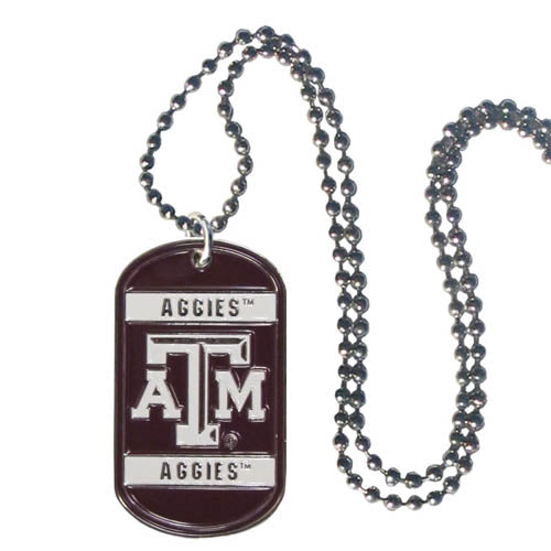Texas A & M Aggies Dog Tags Necklace