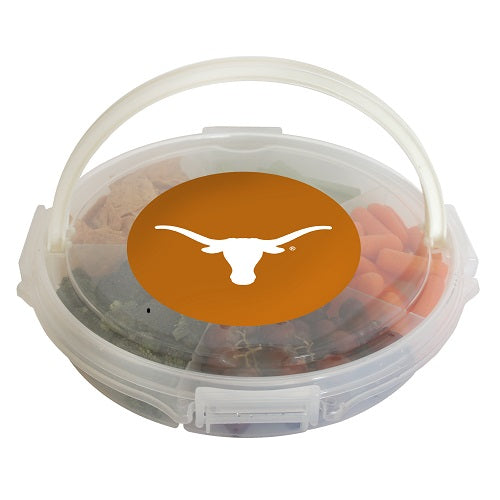Texas Longhorns Food Caddy with Lid