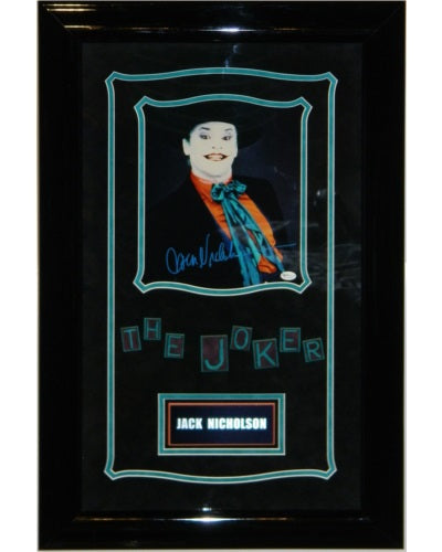 Jack Nicholson Autographed 8x10 Framed as Joker
